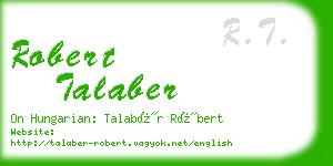 robert talaber business card